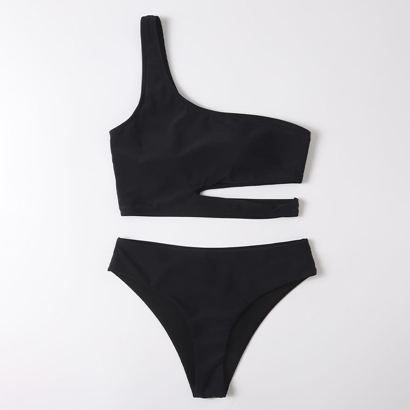Dame bikini-sæt med ensidet snit og raffineret cut-out Stilla