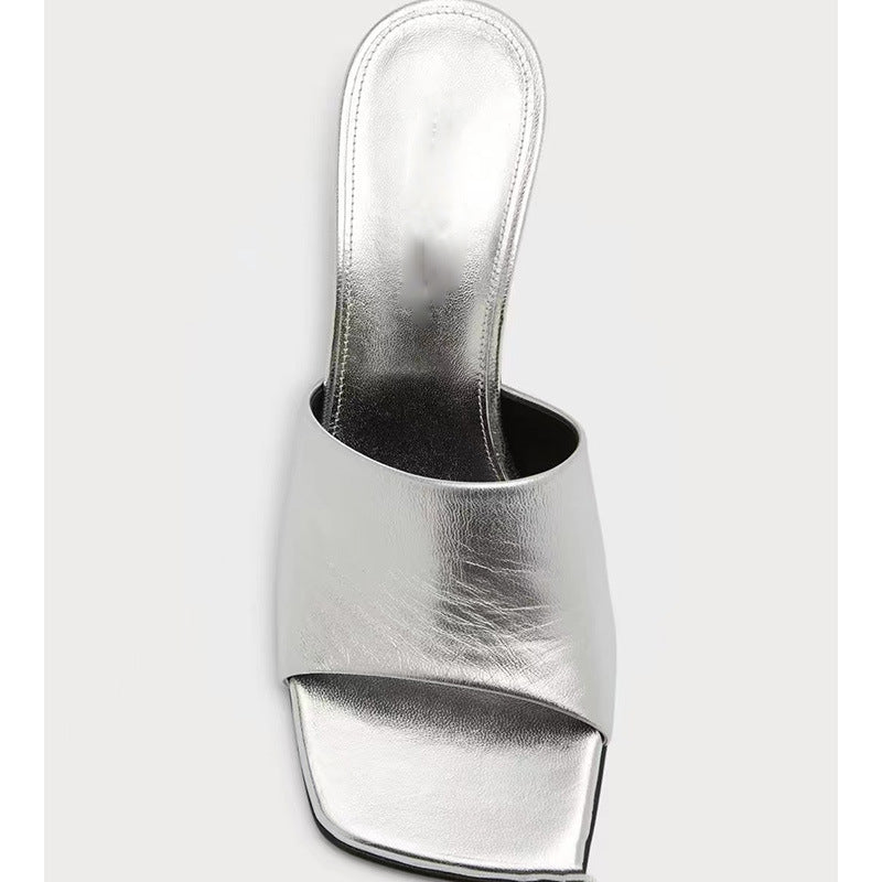 Femme Modern Minimalistisk Åben-Tå Skridsikker-Sandaler Stilla