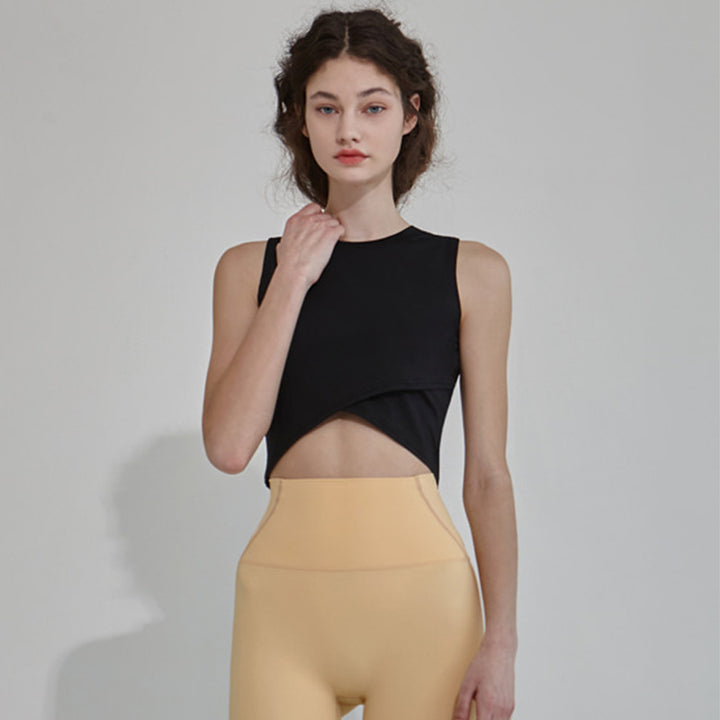 Dame Sporty Crop-Top med ergonomisk pasform og fugtregulerende materiale Stilla