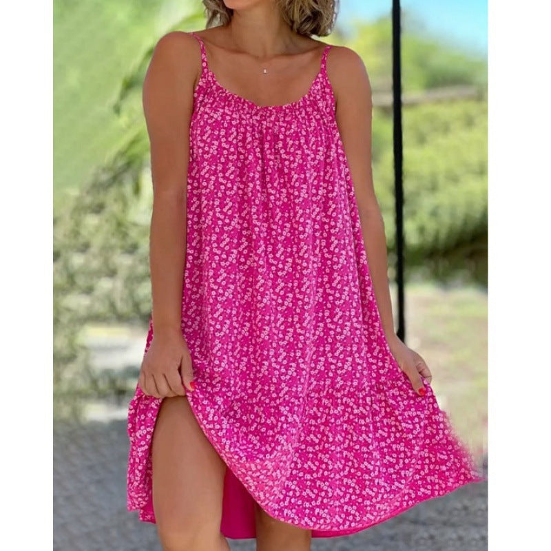 Stilla | Chic A-formet Blomstrede Slynge Kjole