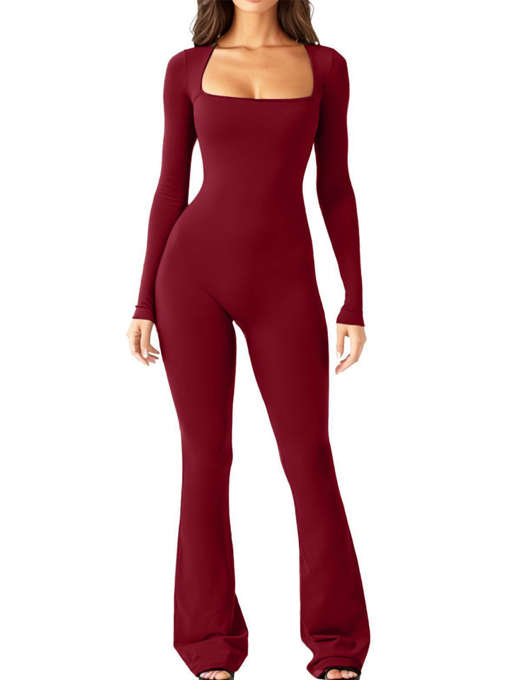 Dame bredt skåret Langærmet Bodysuit Stilla