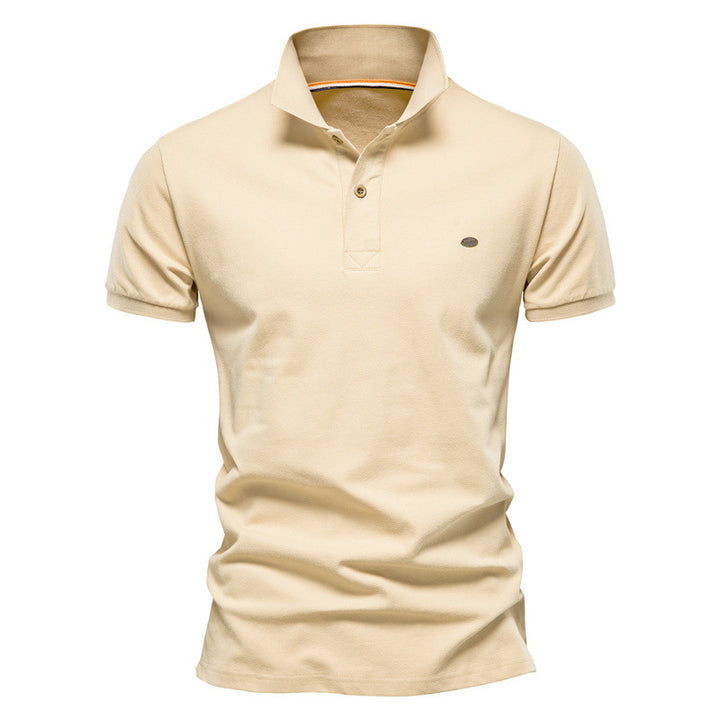 Herrer polo shirt i åndbart piqué bomuld med elegant krave Stilla