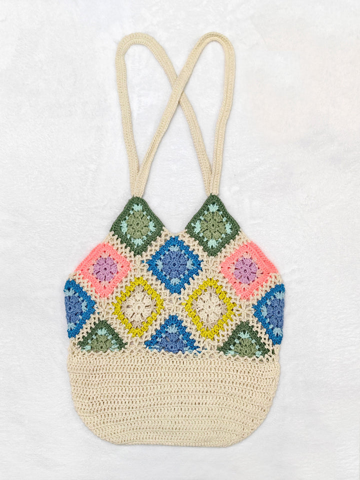 Dame hæklede Bohemian skuldertaske Stilla