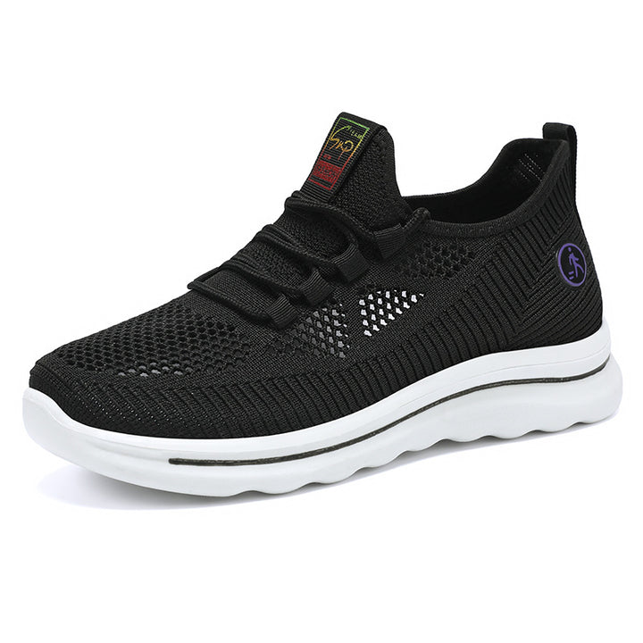 Dame Åndbare Fitness Sneakers med elastisk snørresystem og skridsikker sål Stilla