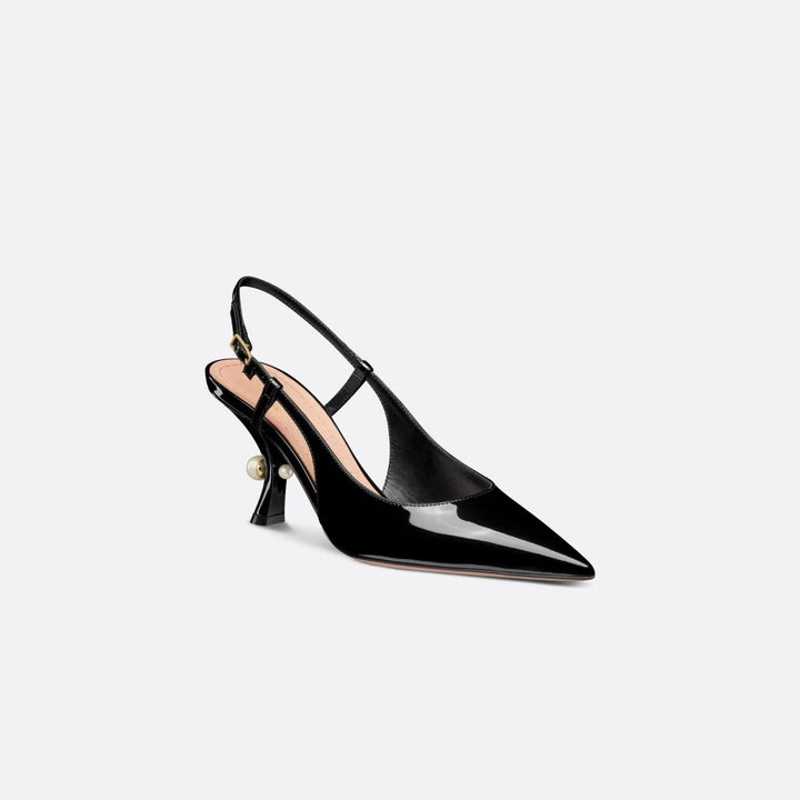 Dame Slingback-hæle med kunstnerisk skulptureret hældesign Stilla