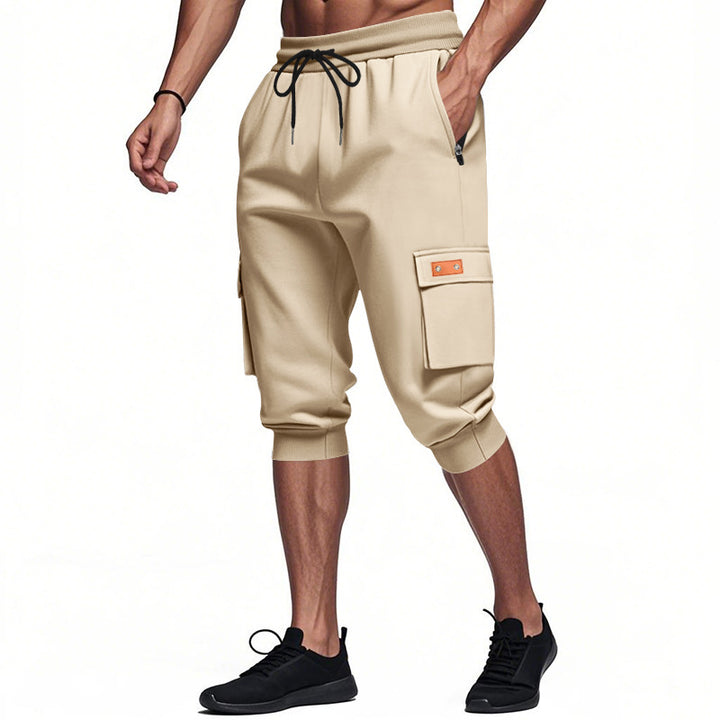 Herre cargo shorts med elastisk talje og sidelommer Stilla