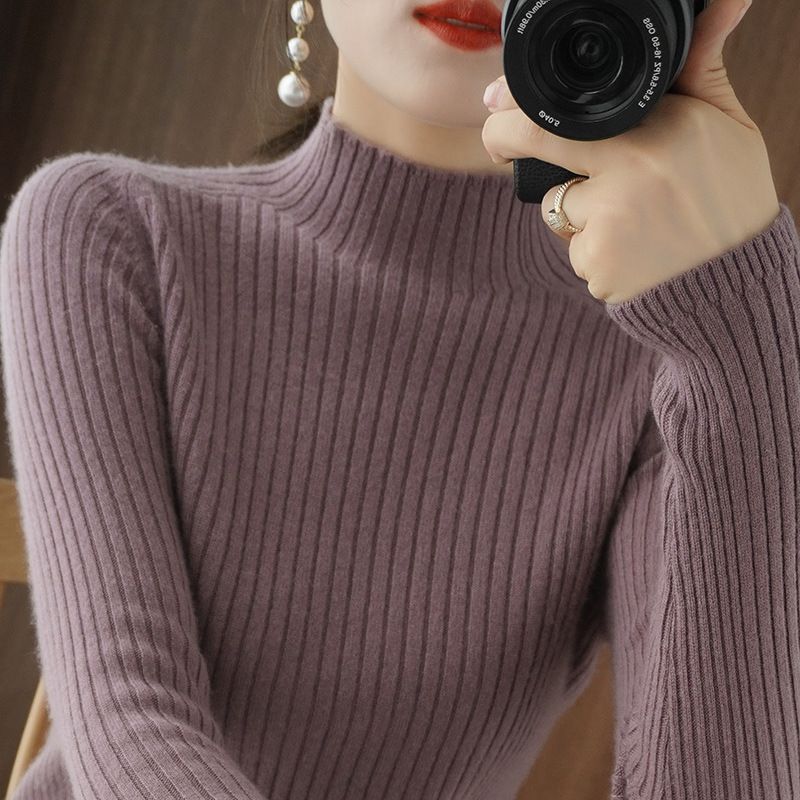 Damer Elegant og figurfremhævende turtleneck sweater Stilla