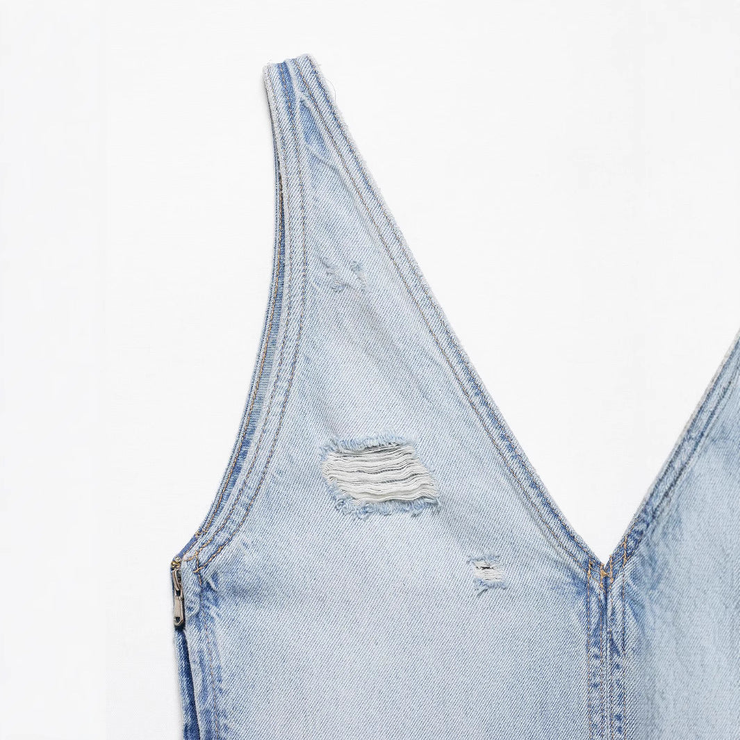 Femme Denim Slip Kjole Stilla