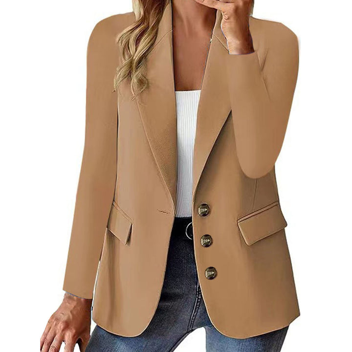 Dame moderne blazer med figursyet snit og praktiske lommer Stilla