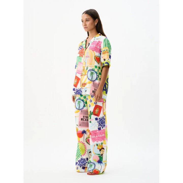 Femme Vibrant Grafik Co-Ord Sæt Stilla
