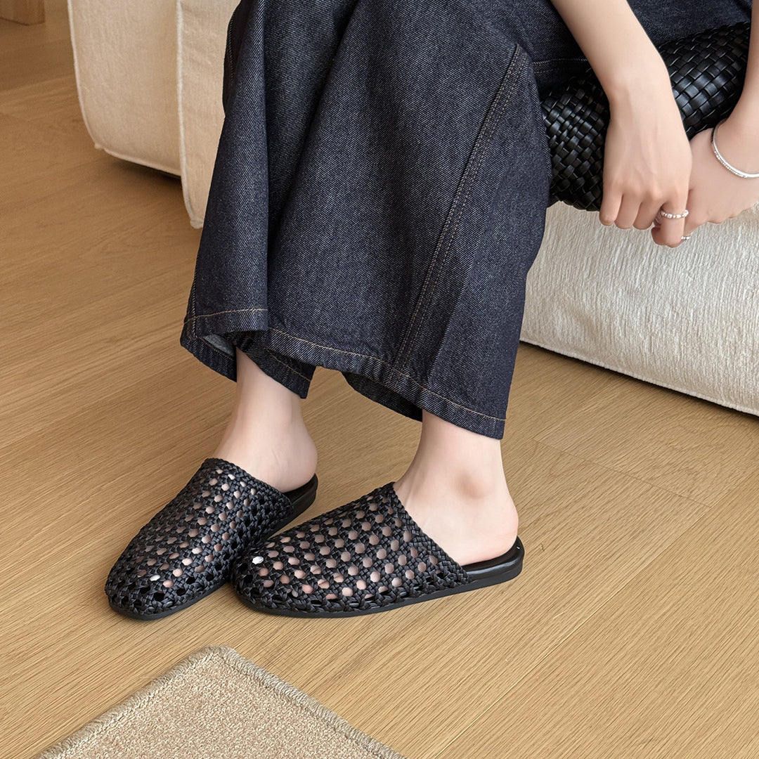 Femme Vævet Slip-On Mules Stilla