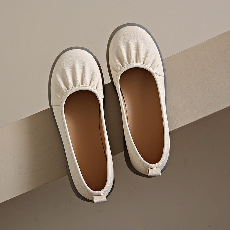 Femme Komfort Fritids Slippers med Foldedetalje Stilla