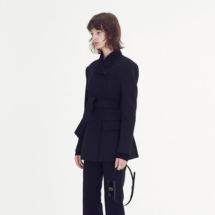 Dame elegant og skræddersyet blazer med dobbelt knap række Stilla