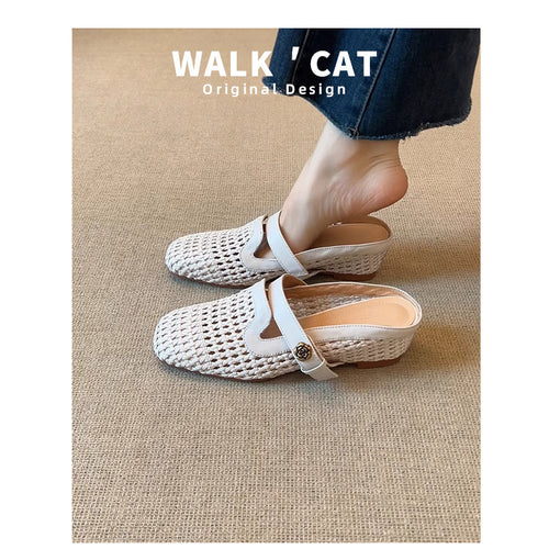 Dame Stilfulde Woven Slide Mules Stilla