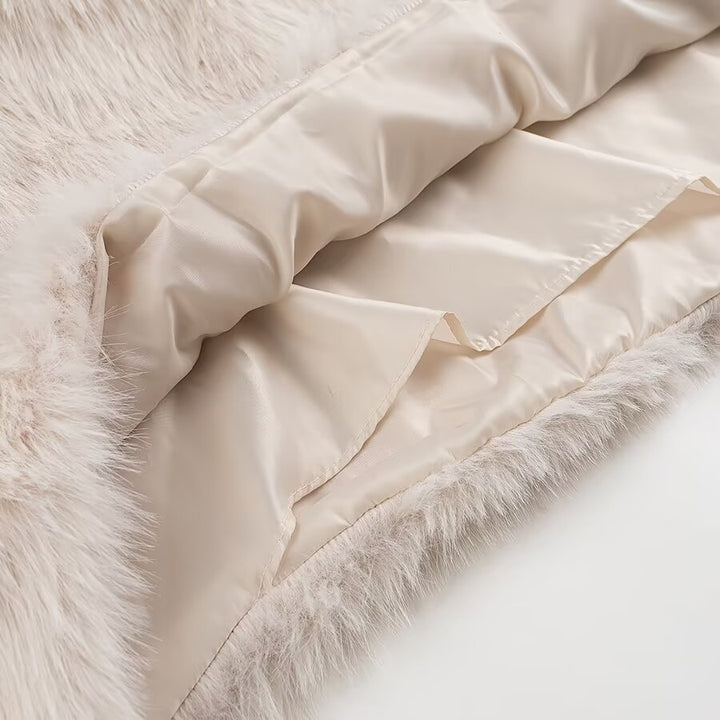 Dame Furry Crop-Jakke Stilla