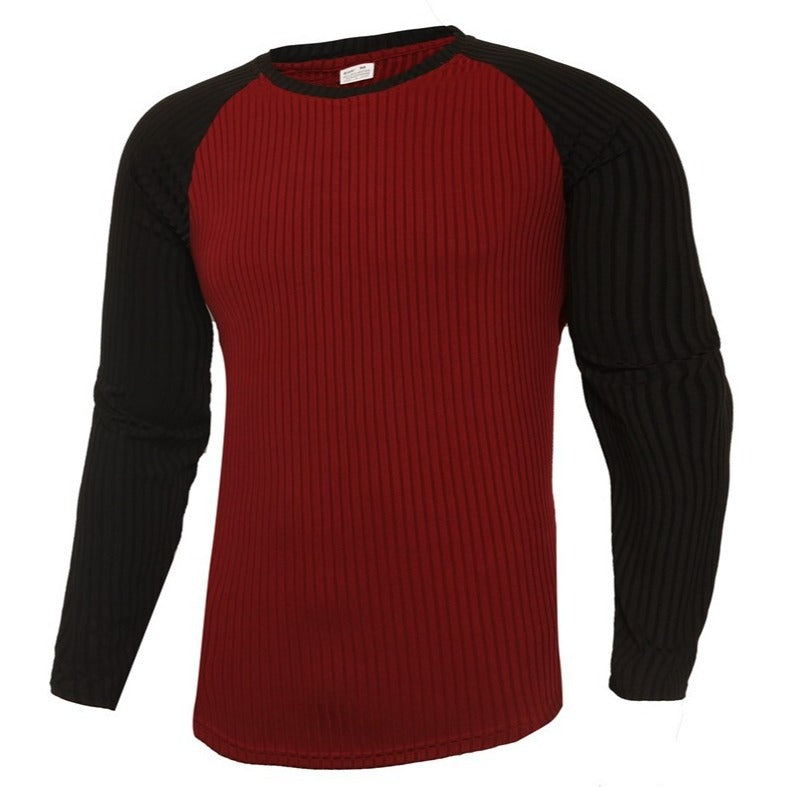 Herrer Sportligt Langærmet T-shirt med unik ribbestruktur og ergonomisk snit Stilla