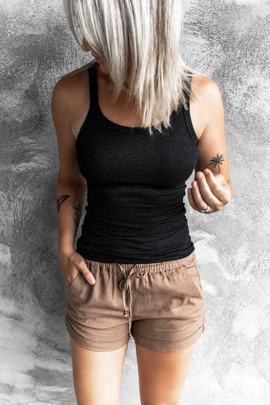 Dame Sporty Basic Top i åndbart bomuldsStilla