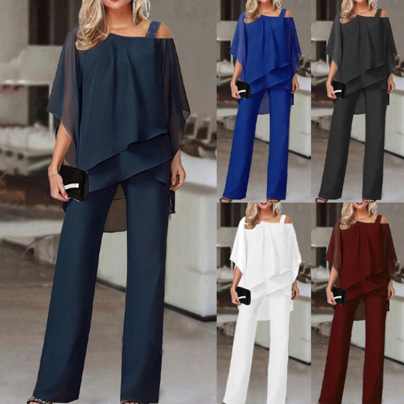 Kvinder Elegant Flydende To-delt Outfit Stilla