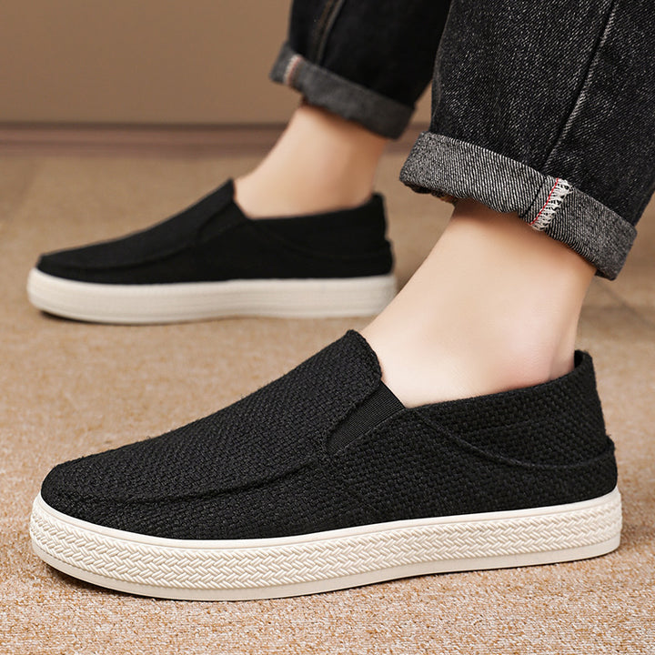 Femme Fritid Slip-On Strik Sneakers Stilla