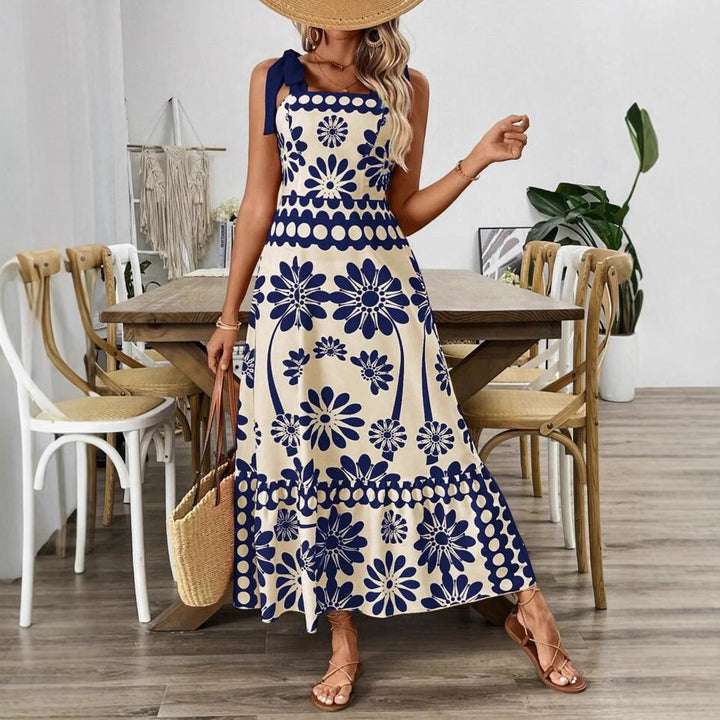 Dame Blomster Maxi Kjole Stilla