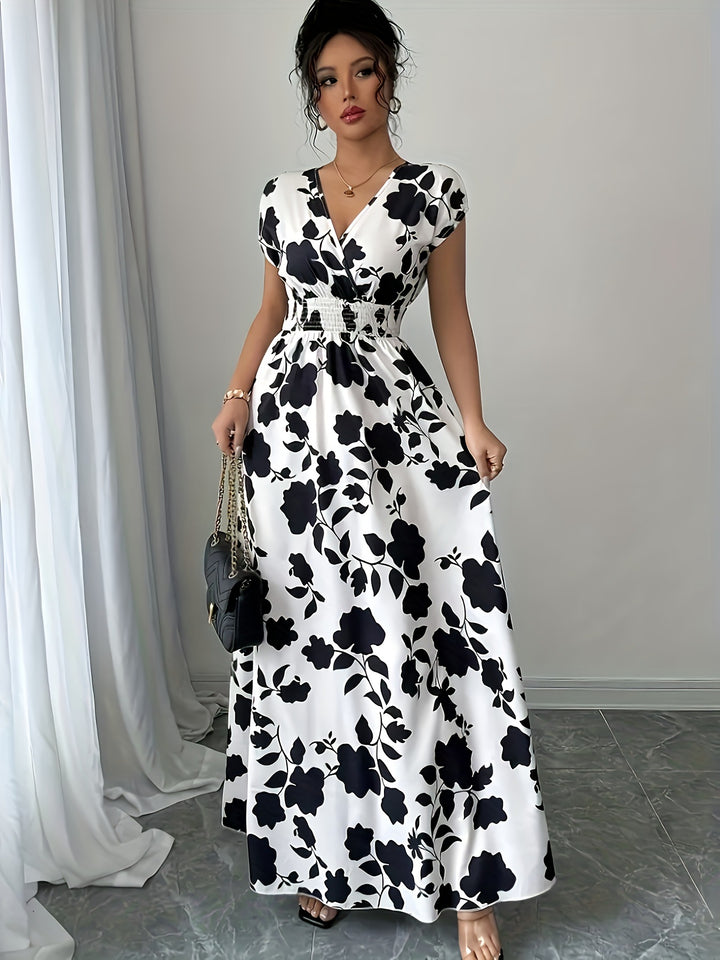 Dame Floral Maxi Kjole Stilla