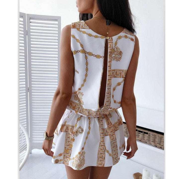 Dame Fritid Kædemønster Playsuit Stilla