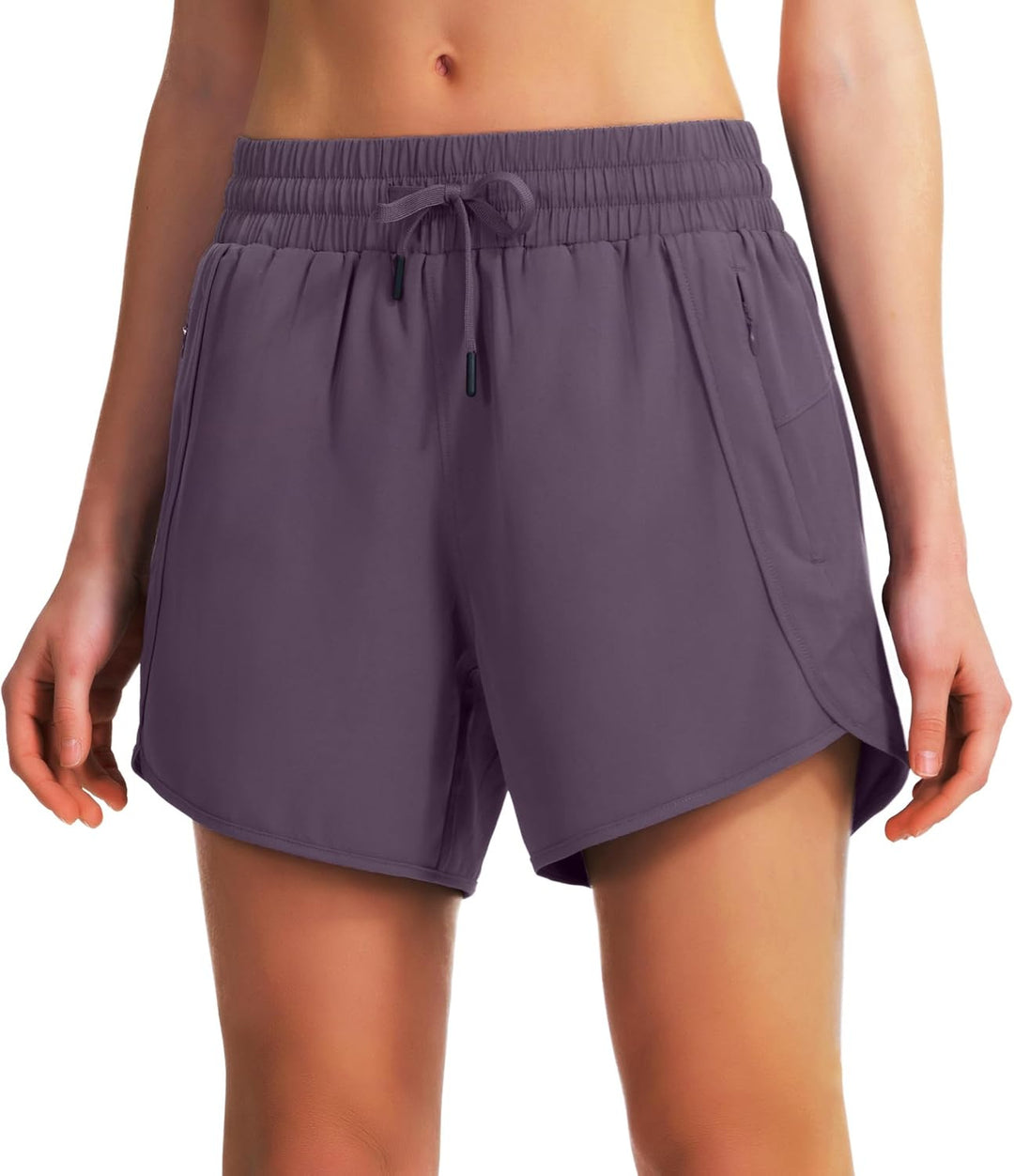 Dame åndbare sportshorts med fleksibel linning og lynlåslommer Stilla