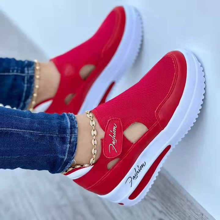 Dame mode sneakers med åndbar netstruktur og komfortabel sål Stilla