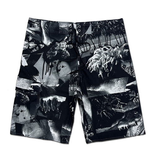 Herrer Surf-Shorts med kreativt grafikdesign og elastisk talje Stilla