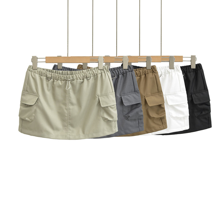 Dame Cargo-shorts med elastisk talje og praktiske sidelommer Stilla