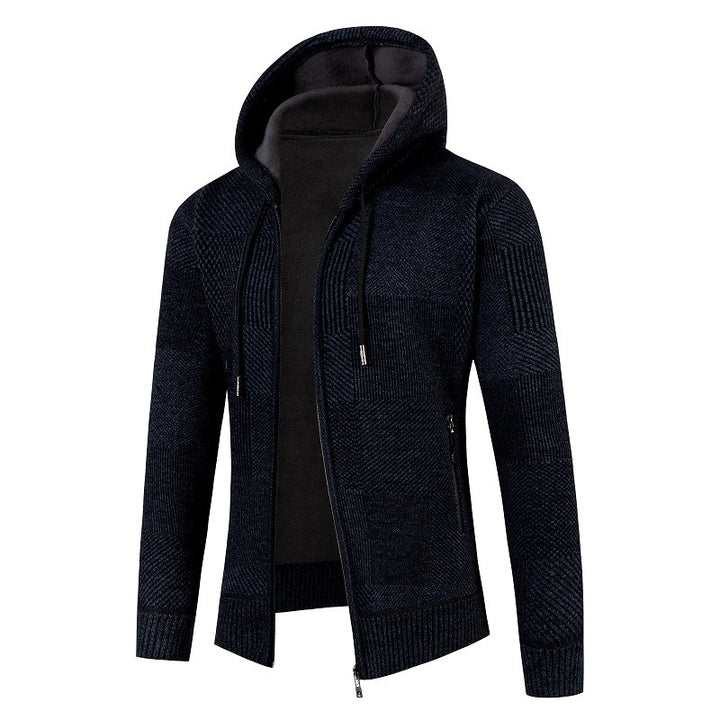 Herrer Struktureret Lynlås Fritids Hoodie Stilla