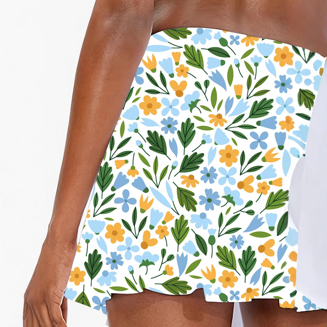 Dame blomster mønster skort Stilla