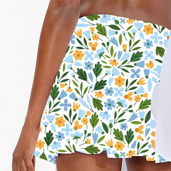 Dame blomster mønster skort Stilla