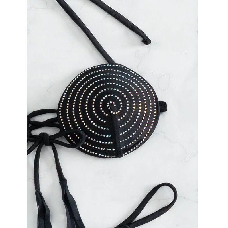 Damebikini med ekstravagante glimmerdetaljer Stilla