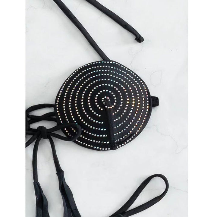 Damebikini med ekstravagante glimmerdetaljer Stilla