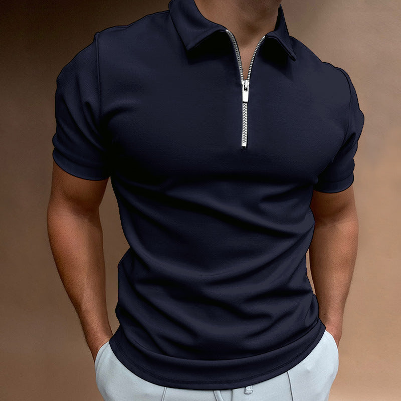 Herre poloshirt med lynlås Stilla