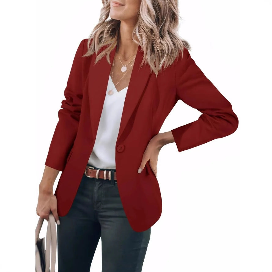 Dame afslappet blazer med elegant snit og praktiske lommer Stilla