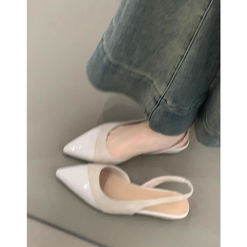 Dame Slingback Pumper med spids tå Stilla