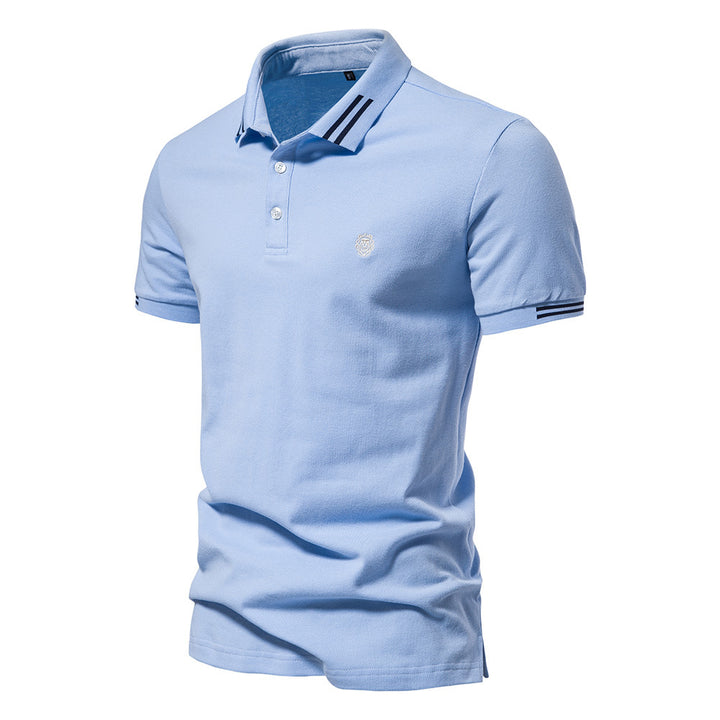 Herren polo shirt med sportslige accenter og fin bomulds kvalitet Stilla