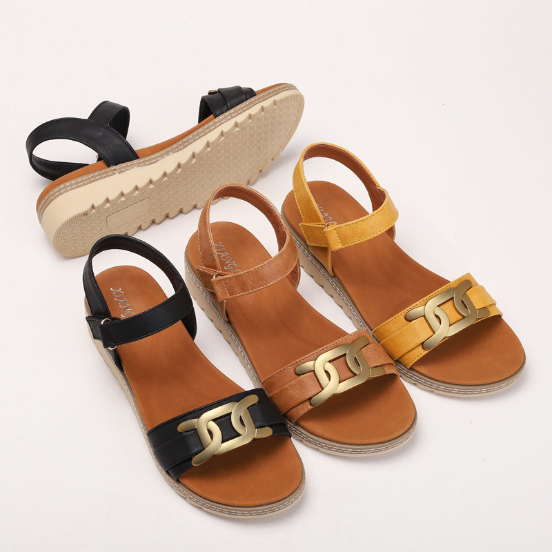 Dame Komfortable Sandaler med elegant Rem og moderne Spænder Stilla
