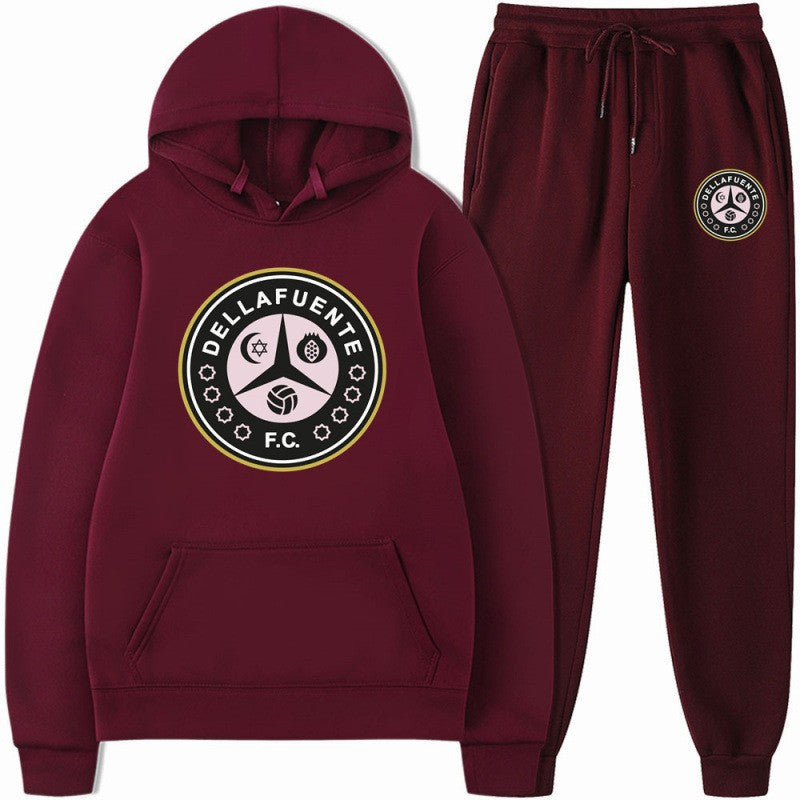 Kvinders sweatshirt og joggingbukser sæt med sporty klubmotiv Skovae
