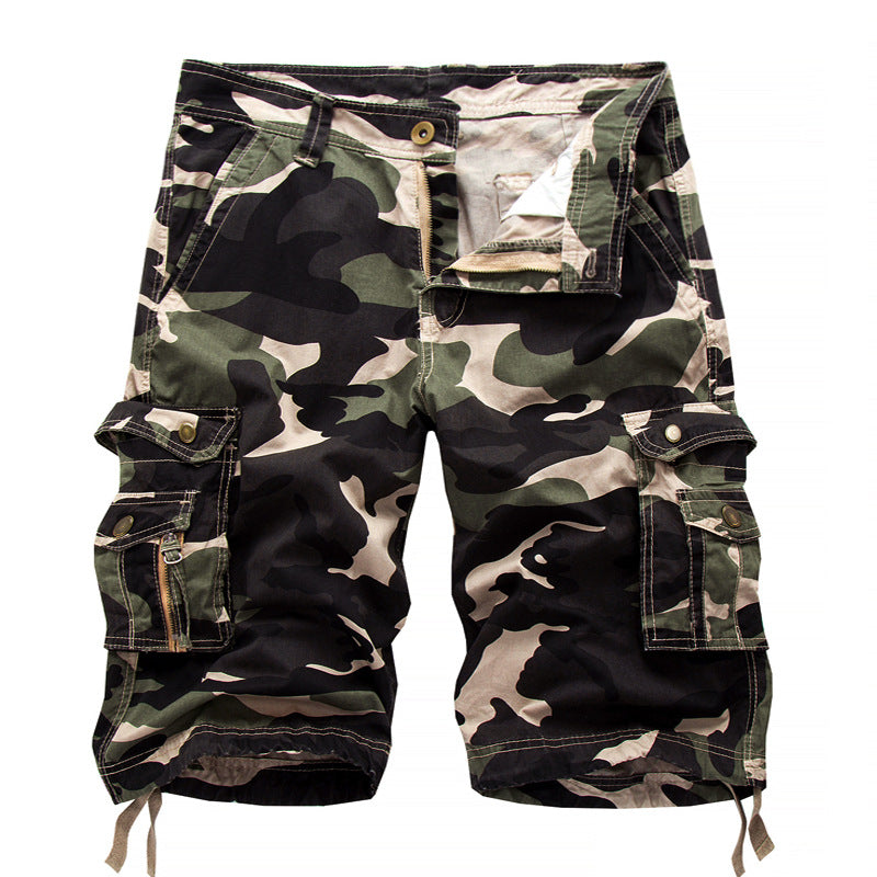 Herrer cargo shorts med multifunktionslomme-design Stilla