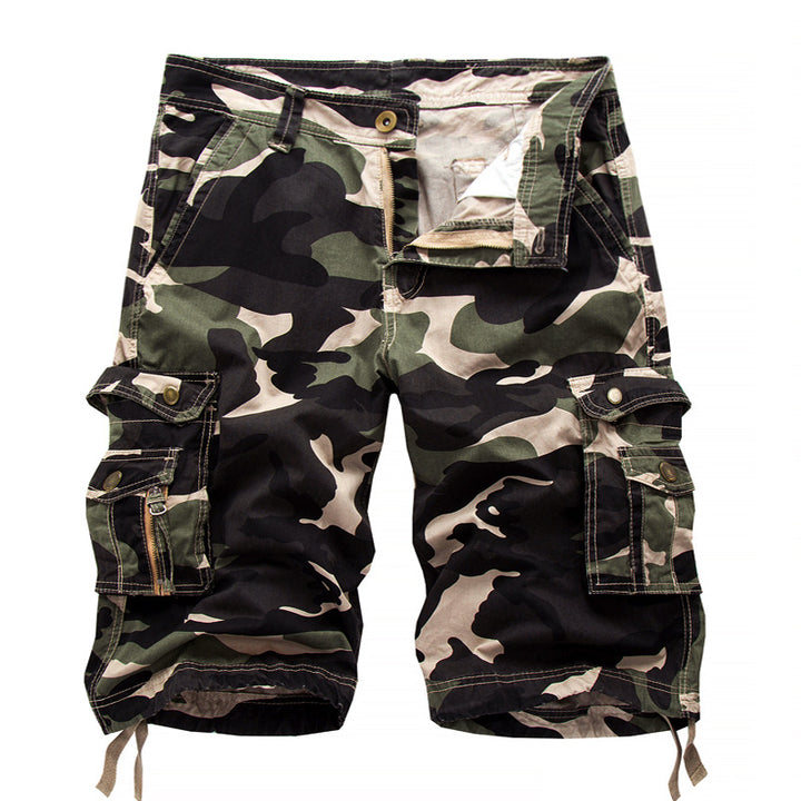 Herrer cargo shorts med multifunktionslomme-design Stilla