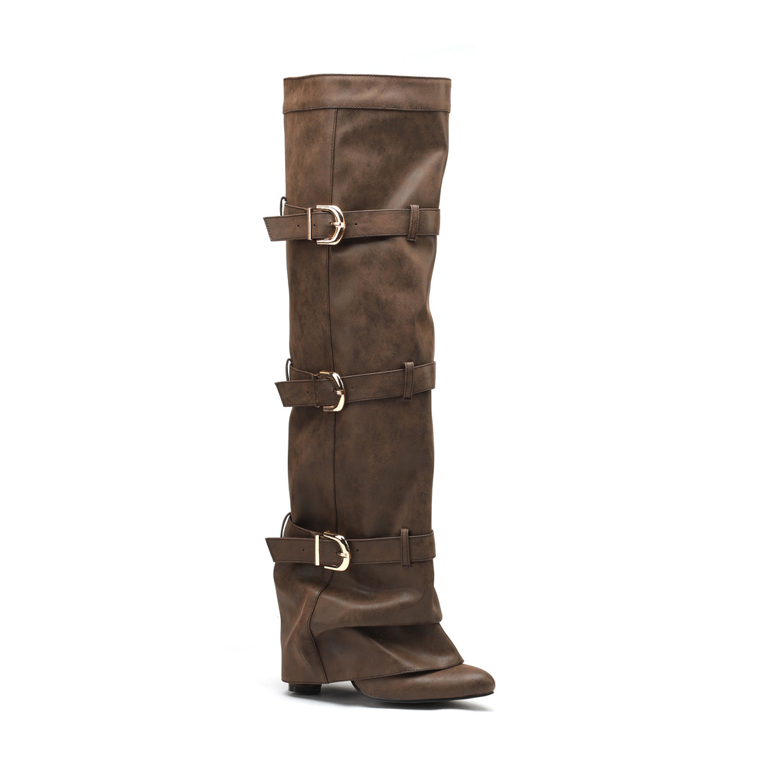 Femme Over-the-Knee spænder stiletto støvler Stilla