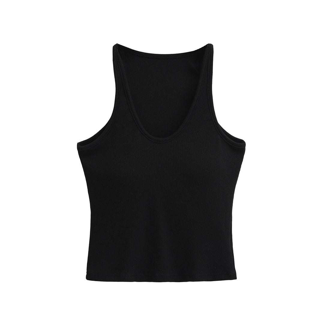 Femme Ribben Crop Tank Top Stilla