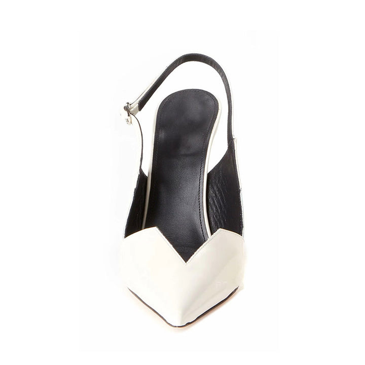 Dame spidse slingback-høje hæle med asymmetrisk cut-out-design Stilla