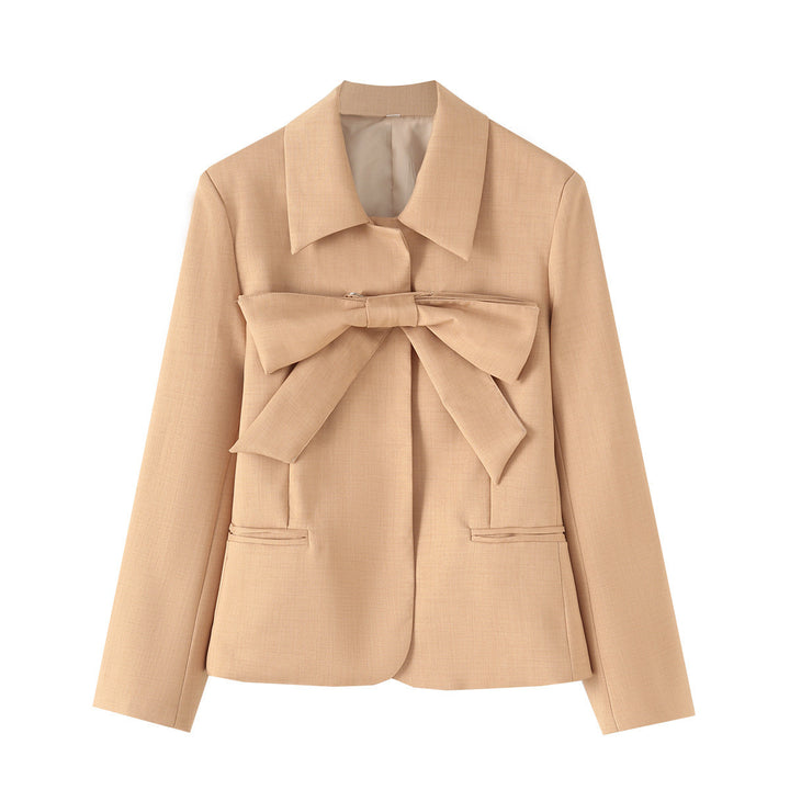 Femme Tailoreret Blazer med Sløjfedetalje Stilla