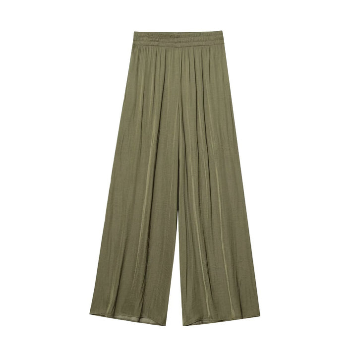Damevidde culotte med elastisk bånd og flydende stof Skovae