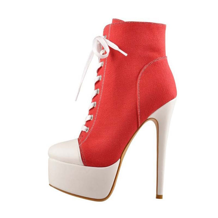 Femme High-Top Platform Sneakers med snørebåndsdetalje Stilla