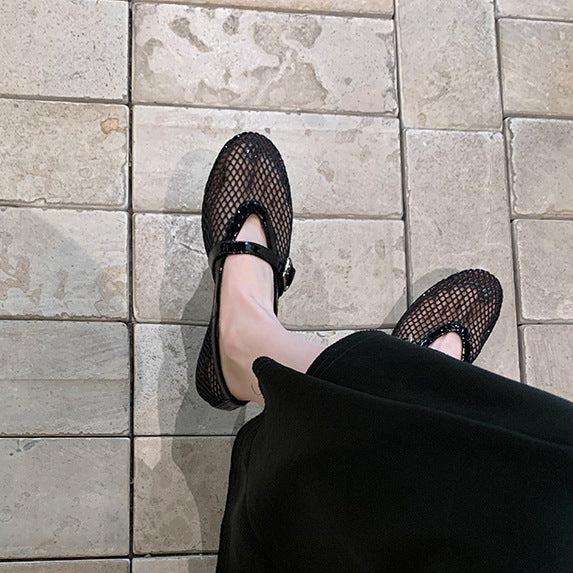 Damer Elegante Net Mary Jane Clogs Stilla